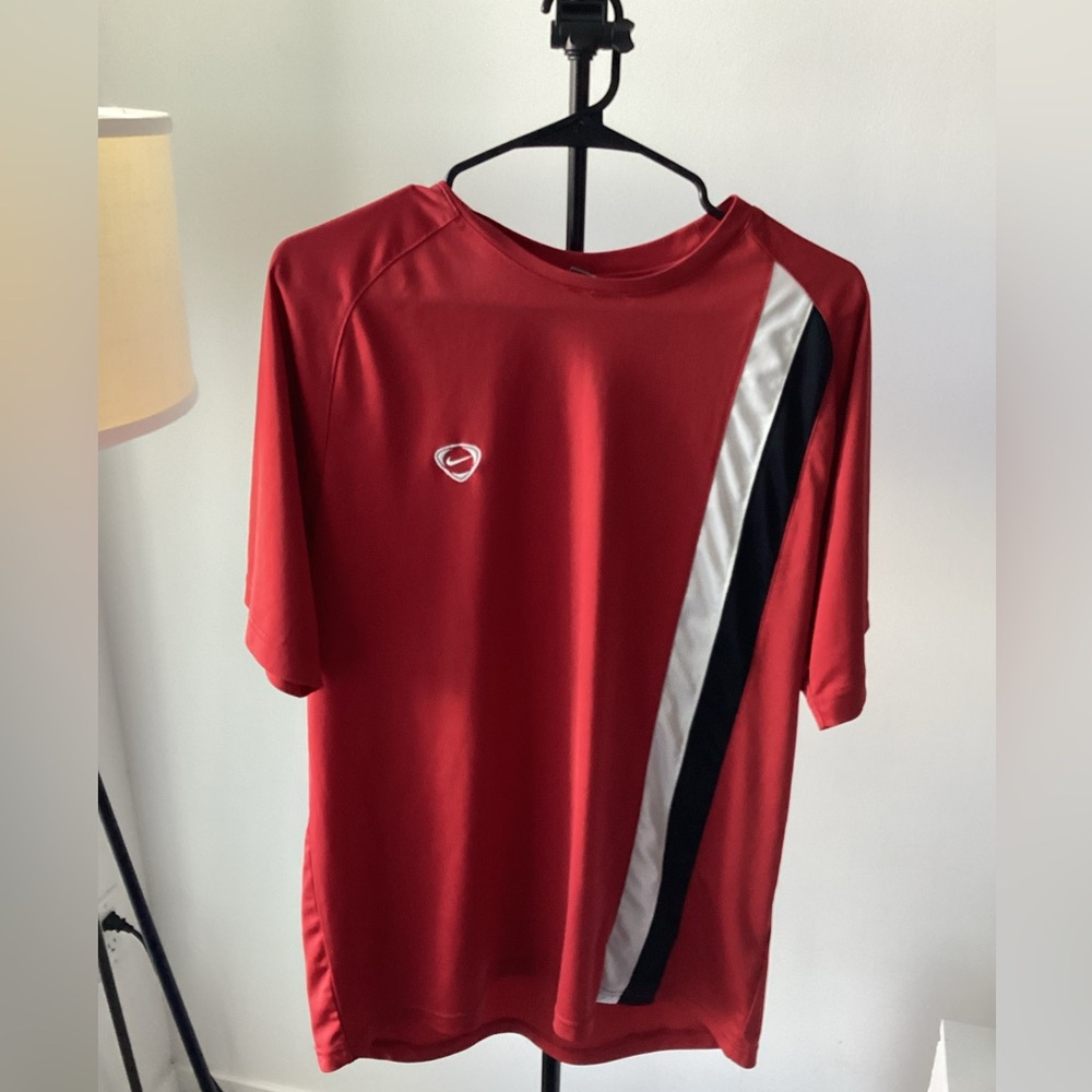 Vintage Nike Total 90 Soccer T-shirt Red Men’s Large Rare